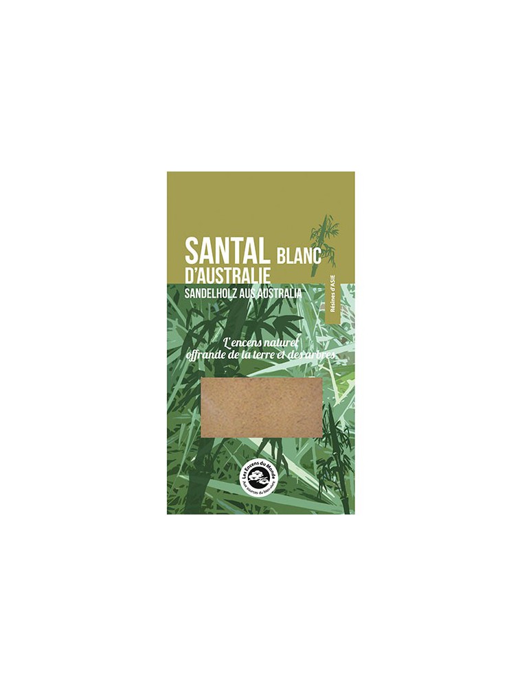 Image principale de la modale pour Santal blanc d'Australie - Résine aromatique 25 g - Les Encens du Monde