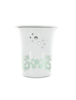 Image de Diffuseur Porcelaine Jasmin - Diffuseur pour Résines et Huiles essentielles - Les Encens du Monde depuis Achetez les produits Les Encens du Monde à l'herboristerie Louis