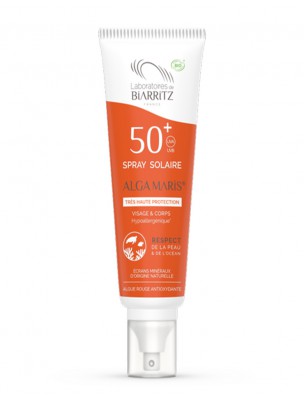 Image de Organic Sun Care Face Spray SPF50 - Face and Body Care 100 ml Les Laboratoires de Biarritz depuis Suncare to prevent, protect and moisturize your skin