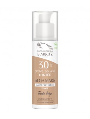 Image de Crème Solaire Visage Teintée SPF30 Bio - Beige 50 ml - Les Laboratoires de Biarritz depuis Résultats de recherche pour "Crème Visage et"