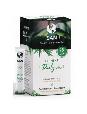 Image de Ferment Daily Plus - Flore intestinale 20 sachets - San depuis Résultats de recherche pour "Dark Green Eart"