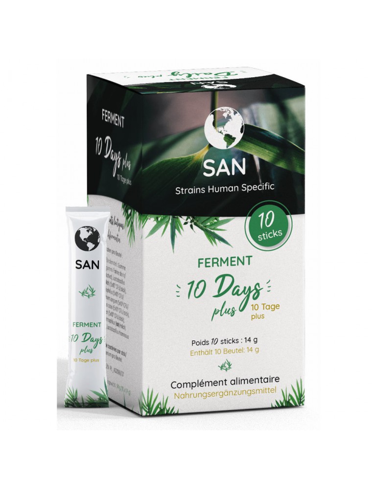 Ferment 10 Days Plus - Flore intestinale 10 sachets - San