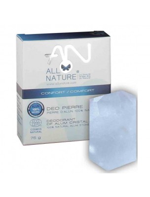 Image de Organic Alum Stone - Natural Deodorant 75g - Allo Nature depuis Natural solid and liquid deodorant for protection without irritation