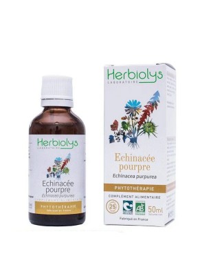 Image de Echinacée pourpre Bio - Défenses immunitaires Teinture-mère Echinacea purpurea 50 ml - Herbiolys via Pin sylvestre Bio - Teinture-mère 50 ml - Herbiolys