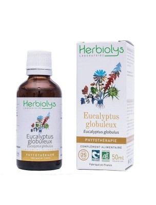 Image de Eucalyptus Bio - Voies respiratoires Teinture-mère Eucalyptus globulus 50 ml - Herbiolys depuis Eucalyptus globuleux Bio - 10 ml - Purasana