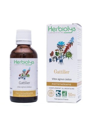 Image de Gattilier Bio - Troubles féminins Teinture-mère Vitex agnus castus 50 ml - Herbiolys depuis PrestaBlog