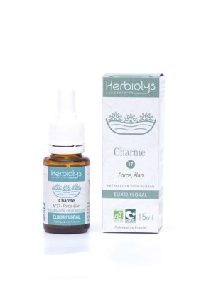 Image de Hornbeam Charme n°17 - Organic lack of courage with flowers of Bach 15 ml - Herbiolys depuis The flowers of Bach fight against discouragement and despair