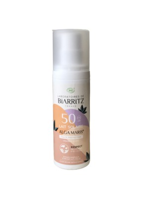 Image de Lait Solaire Visage SPF50 Bio - Soin du visage 100 ml - Les Laboratoires de Biarritz depuis Résultats de recherche pour "Gel Aloé vera B"