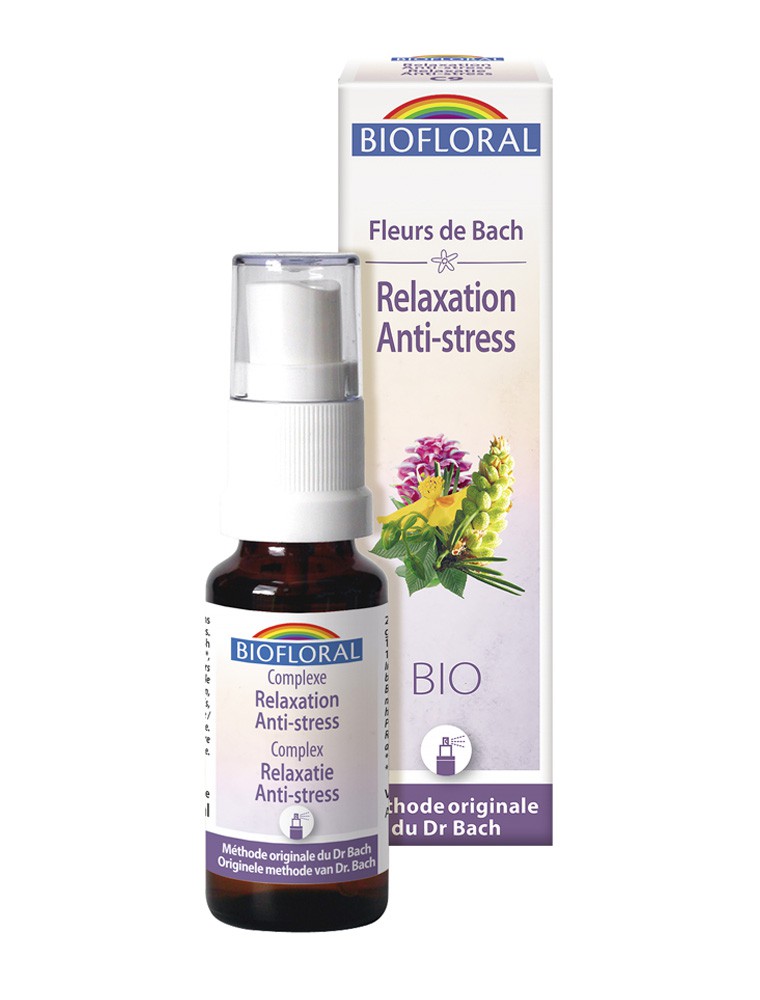 Relaxation Anti-stress Bio C9 - Spray Complexe Bio aux Fleurs de Bach 20 ml - Biofloral
