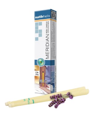 Image de Body Candles - Lavender 2 pieces - Naturhelix depuis Bees for your health