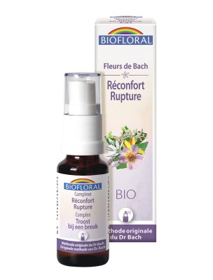 Image de Réconfort Rupture C21 - Organic Complex Spray with Flowers Bach 20 ml - Biofloral depuis The flowers of Bach spray with you at all times