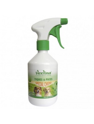 Image de Tiques et Puces Chiens - Insecticide d'environnement 500 ml - Verlina depuis Commandez les produits Verlina à l'herboristerie Louis