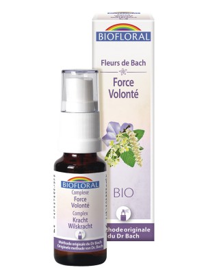 Image de Force et Volonté N°3 - Spray Complexe Bio aux Fleurs de Bach 20 ml - Biofloral depuis Rescue de Bach, mélange de cinq solutions en cas d'urgence (3)