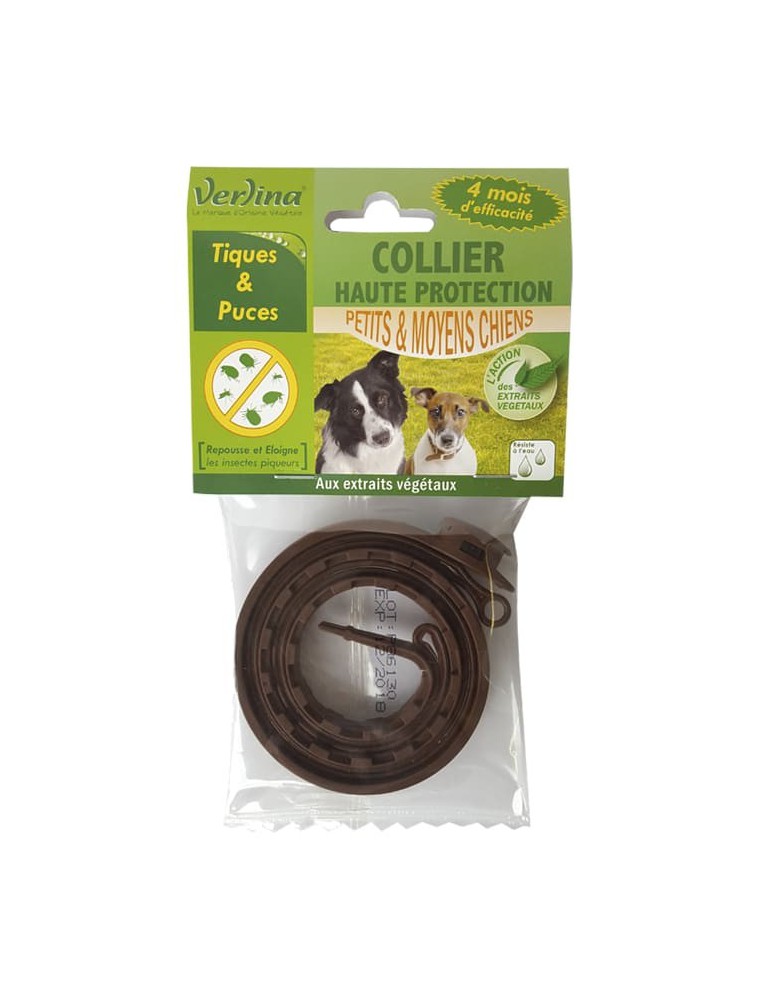 Collier Tiques et Puces Chiens - Insectifuge 1 Collier - Verlina