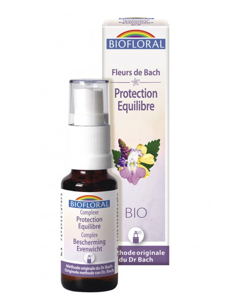 Image principale de Protection et Equilibre N°7 - Spray Complexe Bio aux Fleurs de Bach 20 ml - Biofloral