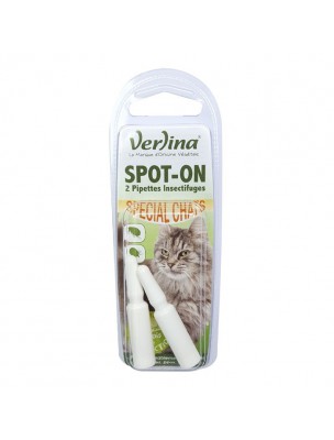 Image de Spot-On Chats - Insectifuge 2 pipettes - Verlina depuis Commandez les produits Verlina à l'herboristerie Louis