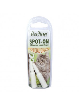 Image de Spot-On Chats - Insectifuge 2 pipettes - Verlina depuis Produits naturels pour animaux – Phytothérapie et herboristerie (7)