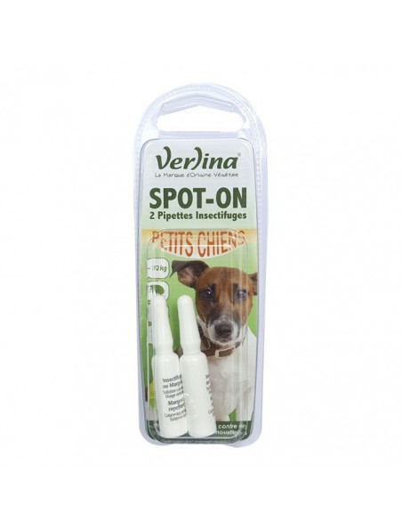 Image principale de Spot-On Petits Chiens - Insectifuge 2 pipettes - Verlina