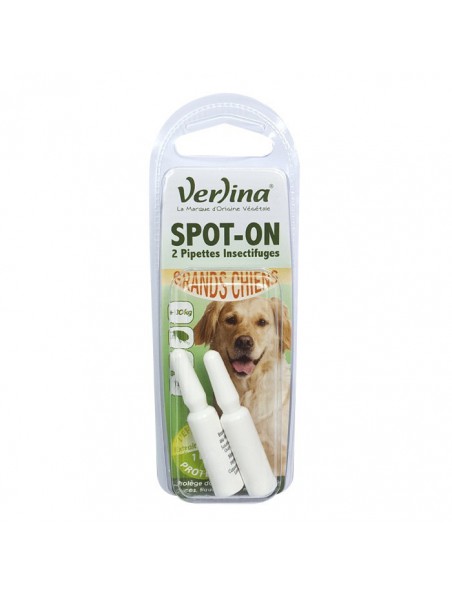 Image principale de Spot-On Grands Chiens - Insectifuge 2 pipettes - Verlina