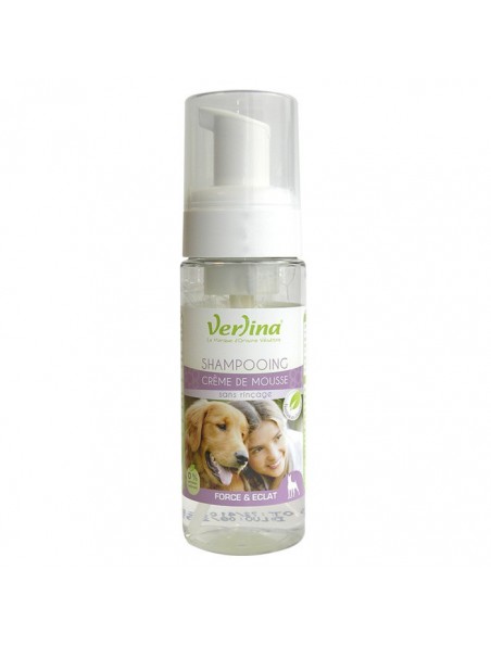 Shampooing Mousse Force et Eclat - Chiens 150 ml - Verlina Shampooing Mousse Force et Eclat - Chiens 150 ml - Verlina