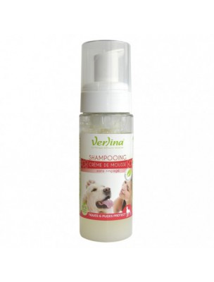 Image de Shampooing Crème de Mousse Tiques et Puces - Chiens 150 ml - Verlina depuis Beauté du poil des chiens