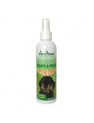 Image de Tiques et Puces Chiens - Insecticide d'environnement 250 ml - Verlina via Shampooing Pelages Fauves - Chiens 250 ml - Verlina