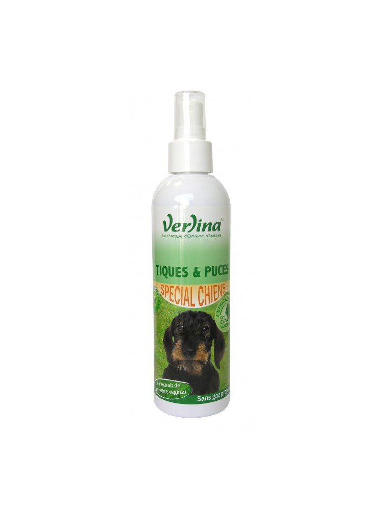 Image principale de la modale pour Tiques et Puces Chiens - Insecticide d'environnement 250 ml - Verlina