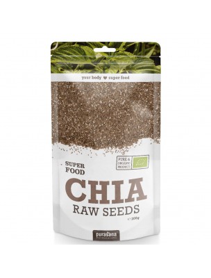 Image de Graines de Chia Bio - Fibres et Nutriments SuperFoods 200g - Purasana via Acheter Goji Bio - Vitalité Fruits séchés 200 g -