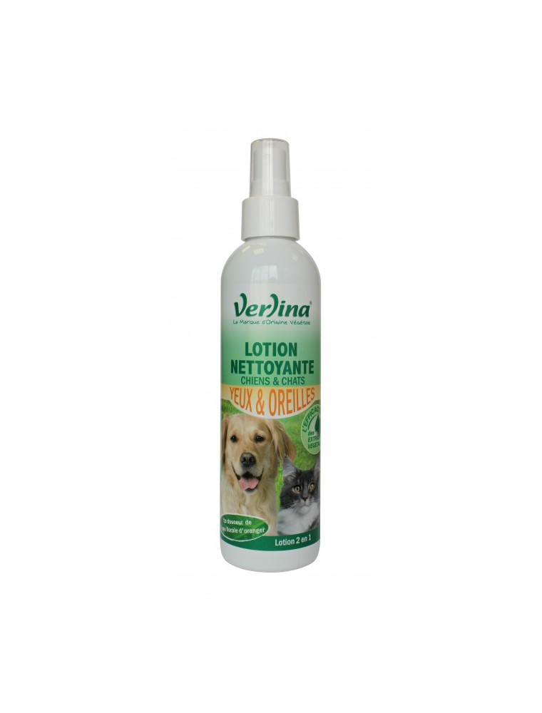 Image principale de la modale pour Lotion Nettoyante Yeux et Oreilles - Chiens et Chats 250 ml - Verlina