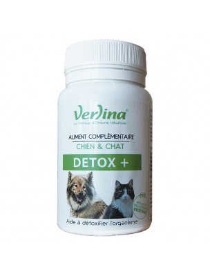 Image de Détox Plus - Foie et Digestion des Chiens et des Chats 60 comprimés - Verlina depuis Commandez les produits Verlina à l'herboristerie Louis