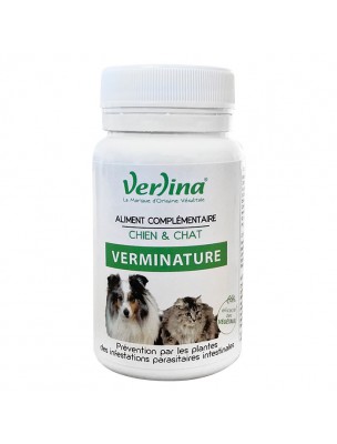 Image de Verminature Max - Parasites des Chiens et des Chats 60 comprimés - Verlina depuis Achetez les produits Verlina à l'herboristerie Louis