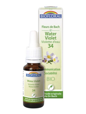 Image de Water Violet n°34 - Communication et Socialbilité Bio aux fleurs de Bach 20 ml - Biofloral depuis Achetez les produits Biofloral à l'herboristerie Louis (3)