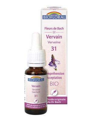 Image de Vervain n°31 - Organic Acceptance and Understanding with Flowers of Bach 20 ml - Biofloral depuis Sensitivity to what others are experiencing