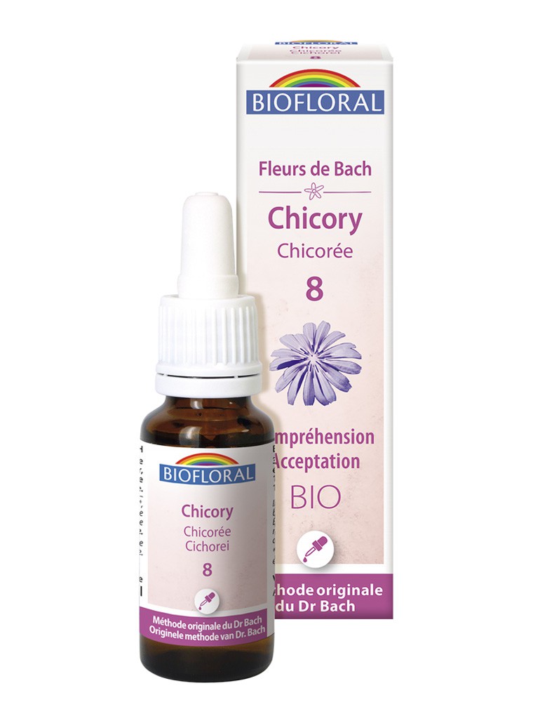 Image principale de la modale pour Chicory Chicorée n°8 - Compréhension et Acceptation Bio aux Fleurs de Bach 20 ml - Biofloral