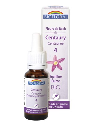 Image de Centaury Centaurée n°4 - Calme et Équilibre Bio aux Fleurs de Bach 20 ml - Biofloral depuis PrestaBlog