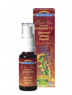 Image de Genuine Swedish Elixir Organic Spray - Digestive Tonic 20 ml Biofloral depuis The natural remedies of yesteryear