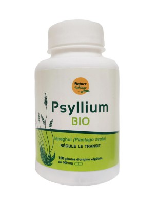 Image de Psyllium Bio - Regulates the transit 120 capsules - Nature et Partage via Buy Super Activated Charcoal + Psyllium powder - Intestinal Gas