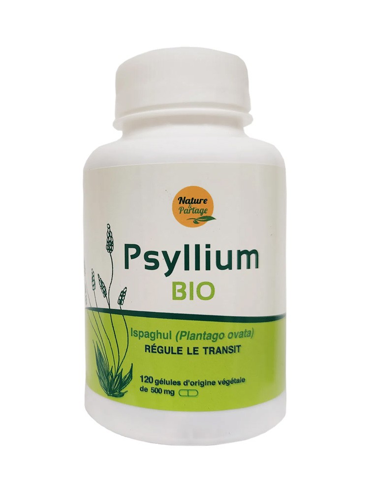 Image principale de la modale pour Psyllium Bio - Régule le transit 120 gélules - Nature et Partage