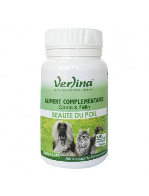 Image de Beauté du Poil - Peau et Pelage des Chiens et des Chats 60 comprimés - Verlina depuis Phytothérapie et plantes pour les chats