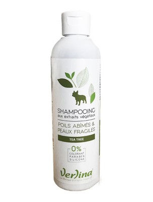 Image de Shampooing Poils Abîmés et Peaux Fragiles - Chiens 250 ml - Verlina depuis Commandez les produits Verlina à l'herboristerie Louis