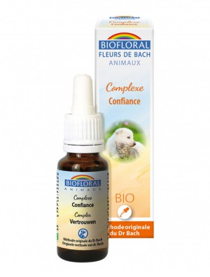 Image de Confidence Complex Organic - Flowers of Bach for Animals 20 ml - Biofloral depuis Rescue remedy farts for the sensitivity of your pets