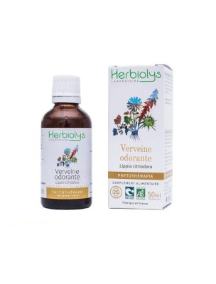 Image de Verveine odorante Bio - Détente Teinture-mère Lippia citriodora 50 ml - Herbiolys via Violette odorante bio - Teinture-mère Viola odorata 50ml - Herbiolys