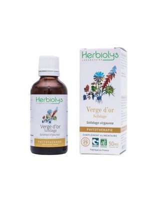 Image de Solidage Verge d'Or Bio - Système urinaire Teinture-mère Solidago virgaurea 50 ml - Herbiolys depuis Pépin de courge Bio - Teinture-mère Cucurbita 50 ml - Herbiolys