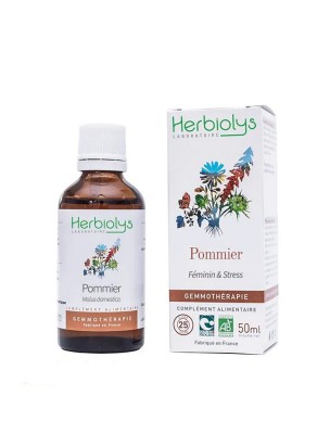 Image de Pommier Macérât de bourgeon Bio - Femme et Stress 50 ml - Herbiolys depuis Framboisier Macérat Jeune Pousses Bio - Rubus Ideaus 15ml | AlphaGEM