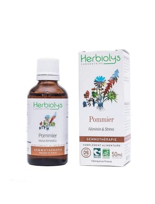 Image de Pommier Macérât de bourgeon Bio - Femme et Stress 50 ml - Herbiolys via Framboisier Macérat Jeune Pousses Bio - Rubus Ideaus 15ml | AlphaGEM