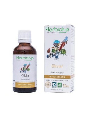 Image de Olivier Bio - Coeur Teinture-mère Olea europaea 50 ml - Herbiolys via Ail Noir Fermenté Bio - Dietaroma