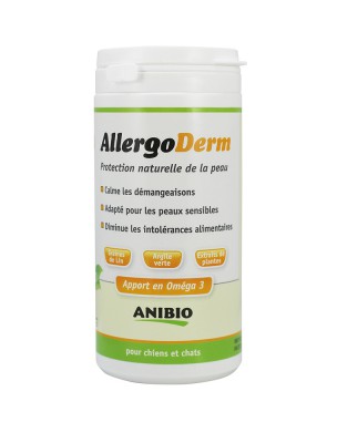 Image de AllergoDerm - Protection naturelle de la peau des chiens et des chats 210 g - AniBio via AniBio - Huile de soins - Chiens et Chats 100 ml