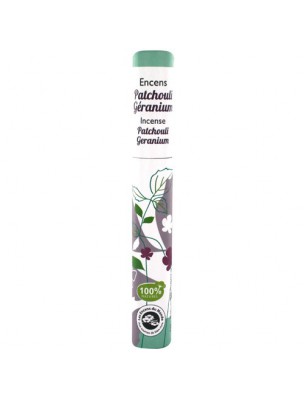 Buy Patchouli Geranium - Plant Incense 30 sticks - Les Encens du