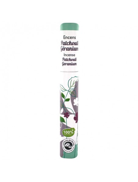 Achetez Patchouli Géranium - Encens végétal 30 bâtonnets - Les Encens du Monde à l'herboristerie Louis Image principale de Patchouli Géranium - Encens végétal 30 bâtonnets - Les Encens du Monde