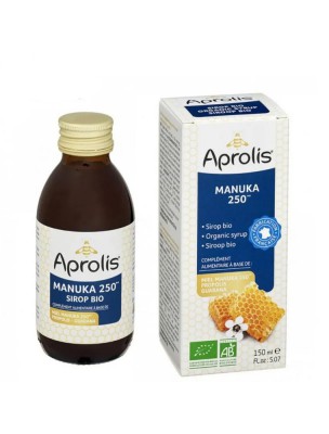 Image de Organic Syrup - Propolis, Guarana and Manuka 250 150 ml - The Aprolis depuis The plants and the hive in syrup soothe the various evils